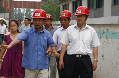石家莊市副市長劉明軒視察博深公司在建項目