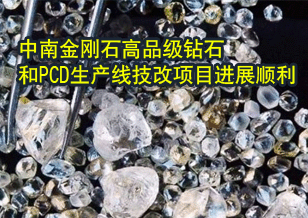 中南金剛石高品級鉆石和PCD生產線技改項目進展順利
