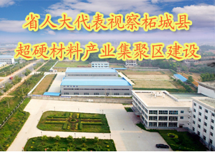 省人大代表視察柘城縣超硬材料產業集聚區建設