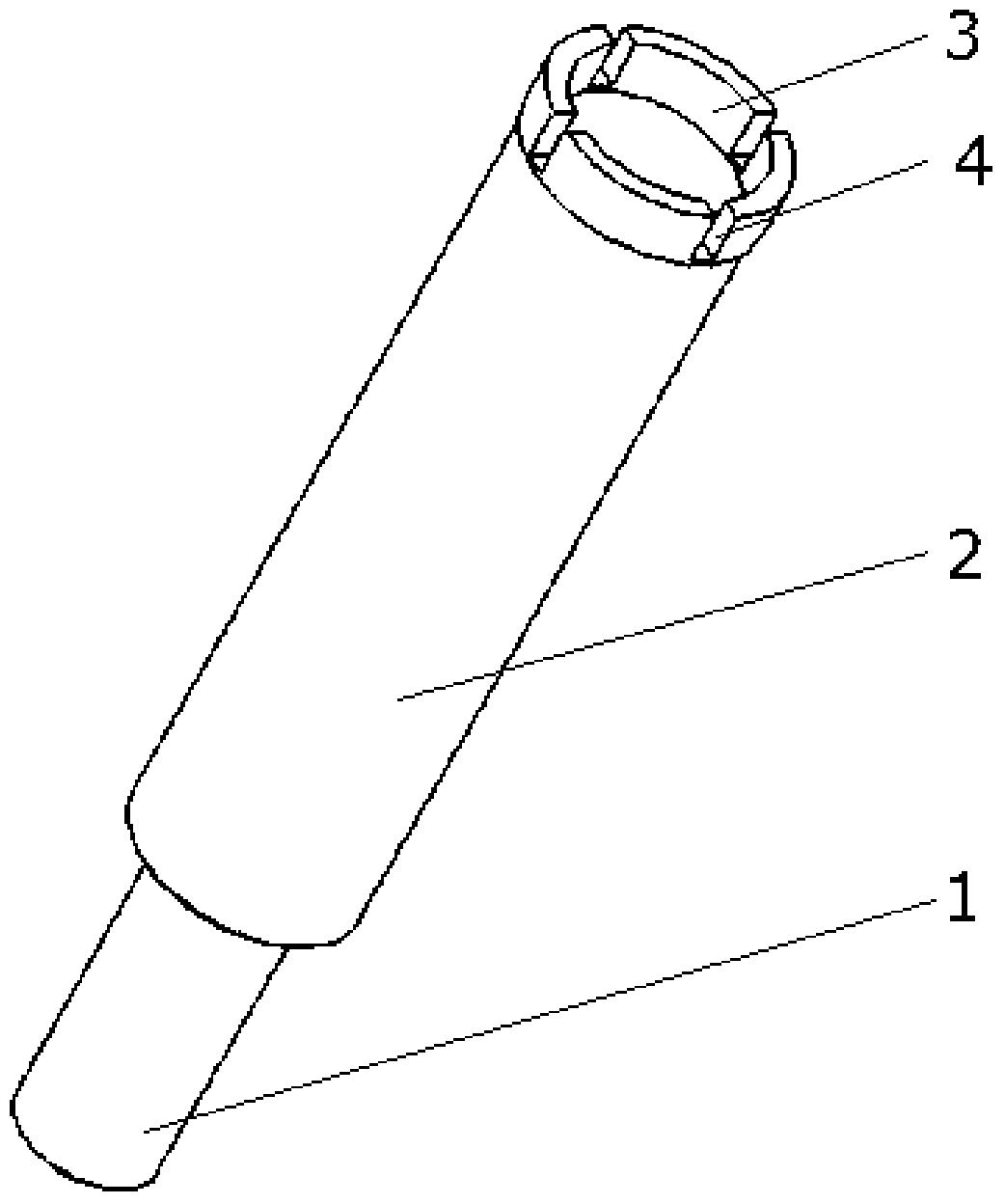 用于藍寶石掏棒的金剛石套料鉆頭及其制備方法