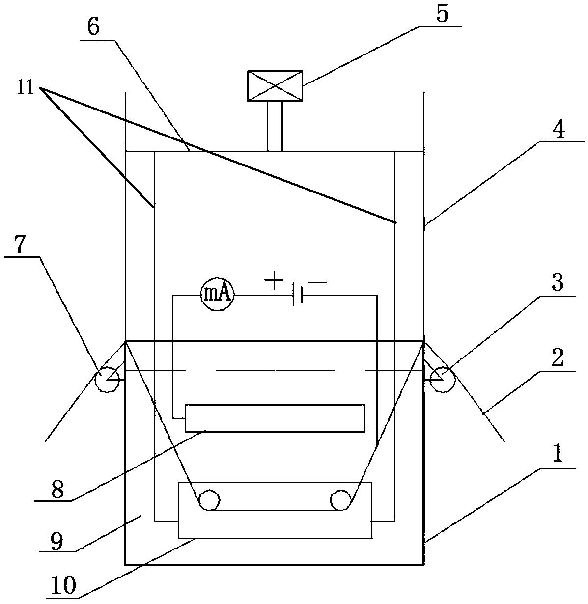 一種金剛石線鋸的制作裝置及其制作方法