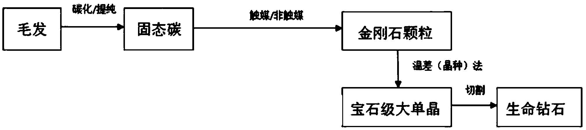 一種生命鉆石的制備工藝