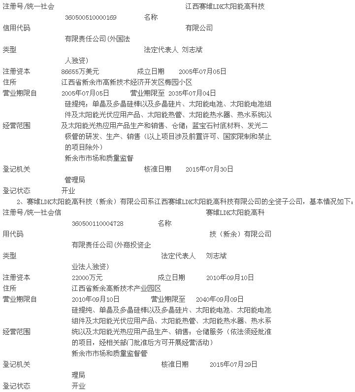 易成新能:關(guān)于簽署重整賽維兩公司框架協(xié)議的公告
