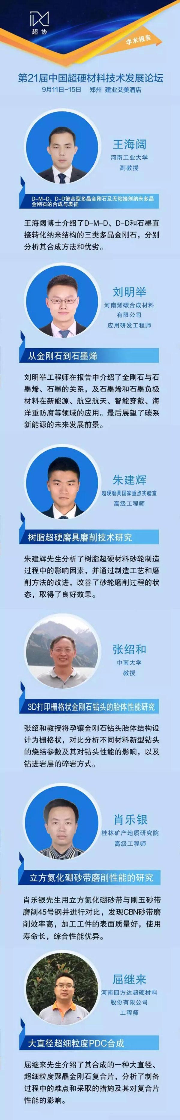 第21屆中國超硬材料技術發展論壇報告速覽（下）