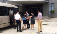 超協秘書長趙博一行至萬克集團部工廠參觀考察