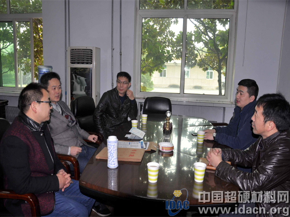 中國超硬材料網總經理石超一行走訪中南鉆石
