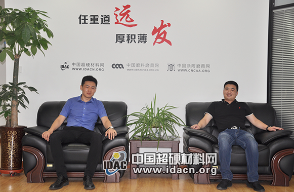 君銳鉆石執(zhí)行董事秦超到訪中國超硬材料網(wǎng)：我國金剛石行業(yè)不懼外力