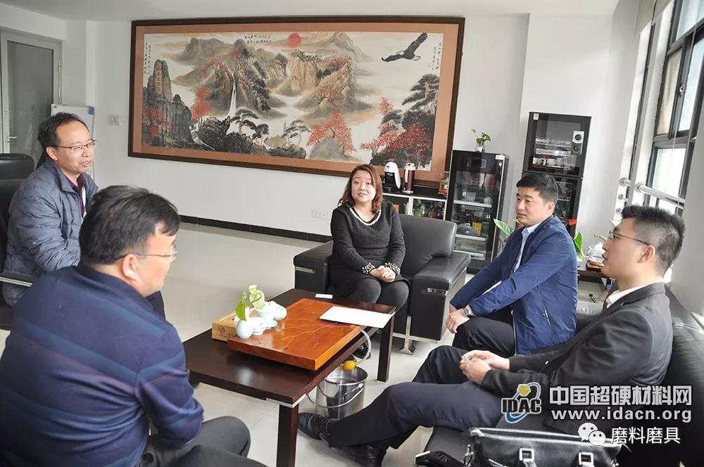 中國超硬材料網(wǎng)總經(jīng)理石超、DT新材料CEO張立生一行調(diào)研豫星微鉆
