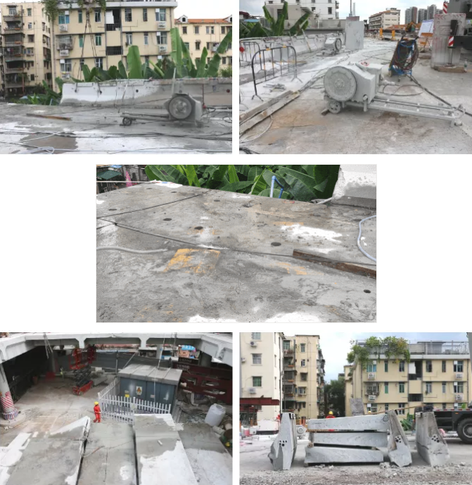奔朗金剛石繩鋸助力廣州鶴洞大橋引橋拆除工程