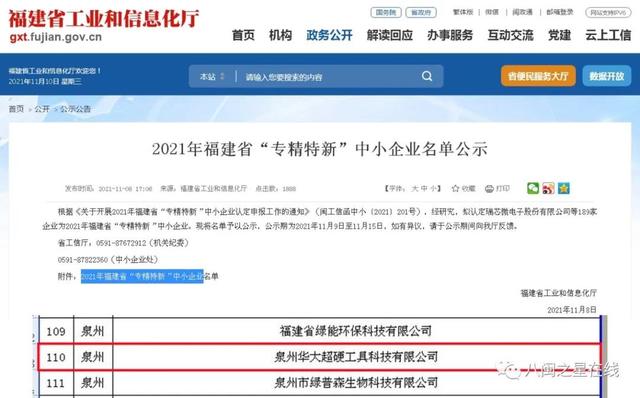 華大超硬：榮獲2021年福建省專精特新企業