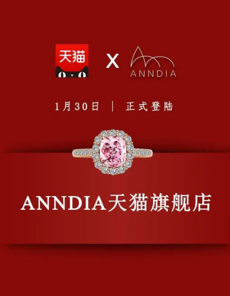 沃爾德培育鉆品牌-Anndia，成功入駐天貓商城！